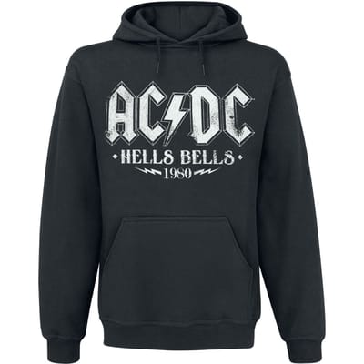 AC/DC Trui met capuchon - Hells Bells 1980 - S tot XXL - voor Mannen - zwart