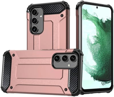 Hoesje Geschikt voor Samsung Galaxy A55 | Shock Proof | Hybride Back Cover | Beschermhoes | Schokbestendig | Extra bescherming | Roze