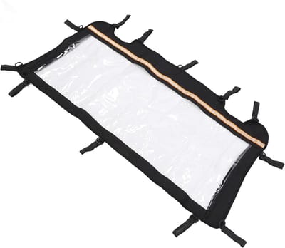 Achterste Windscherm voor UTV's, Geschikt voor XP 1000 en XP 4 1000, Transparant PVC, Bescherming tegen Zand en Stof, Eenvoudige Installatie, Duurzaam Ontwerp