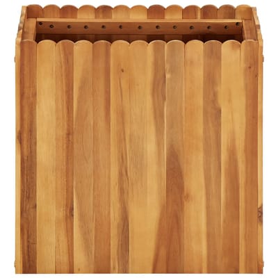 vidaXL - Plantenbak - verhoogd - 50x30x50 - cm - massief - acaciahout