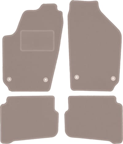 Beige veloursmatten voor: Seat Cordoba II sedan (2002-2009)