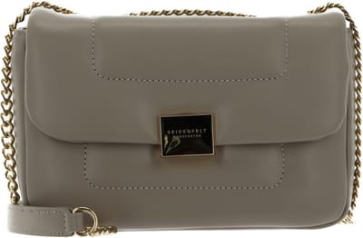 SEIDENFELT MANUFAKTUR Schoudertas Kaavi Crossbag with Lock Smooth Taupe / Gold