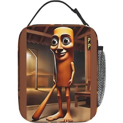 IK HOU VAN TUNG TUNG TUNG SAHUR Internet Grappig 2025 Brainrot Lunchtas Voor Vrouwen Lunchbox Werk Koeltas Geïsoleerde Tote Voedselzakken 11cmx21cmx26cm