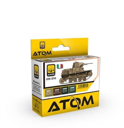 AMMO by Mig Jimenez Hobbyverf Acrylverf - MIG 20748 ATOM WWII Regio Esercito Kleurenset - Acryl Set 4x20ml Verf set - 4x 20 ml