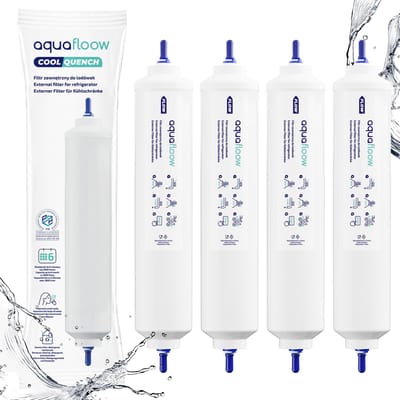 Aquafloow 4X Koelkast waterfilters compatibel met Samsung LG AEG Haier Whirpool DA29-10105J, HAFEX/EXP, DA99-02131B