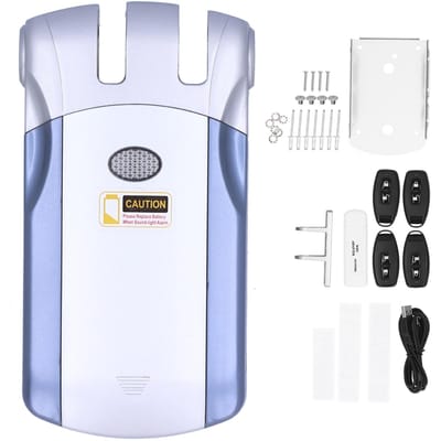 WAFU 019 Afstandsbediening Slot WIFI Onzichtbaar Intelligent AntiDiefstal Apparaat Huisbeveiliging voor TUYA gray