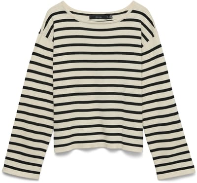 VERO MODA - VMNOMA LS BOATNECK PULLOVER NOOS - Dames - Gebreide truien