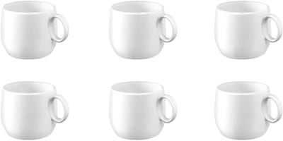 Medard de Noblat - Yaka White - Koffie & Theekop 20 cl - 6 delig - Porselein