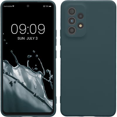 kwmobile telefoonhoesje geschikt voor Samsung Galaxy A53 5G - Hoesje voor smartphone - Precisie camera uitsnede - In leisteen