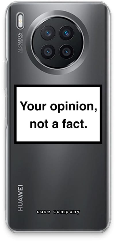 Case Company® - Hoesje geschikt voor Huawei Nova 8i hoesje - Your opinion - Soft Cover Telefoonhoesje - Bescherming aan alle Kanten en Schermrand