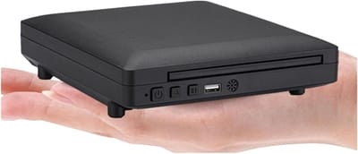 Dvd-speler - Mini HD speler - Films kijken - 1080p upscaling - 22.7 cm breed - Zwart
