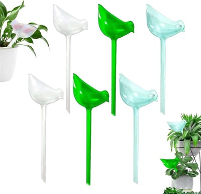 Handblazen Vogelvormige Planten Watergeefballen - Duurzame Glazen Aqua Bolletjes voor Zelfwatering en Plantenverzorging