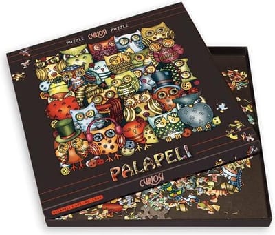 Curiosi Palapeli - Puzzel uilen (211 lastige stukjes) incl. staande lijst