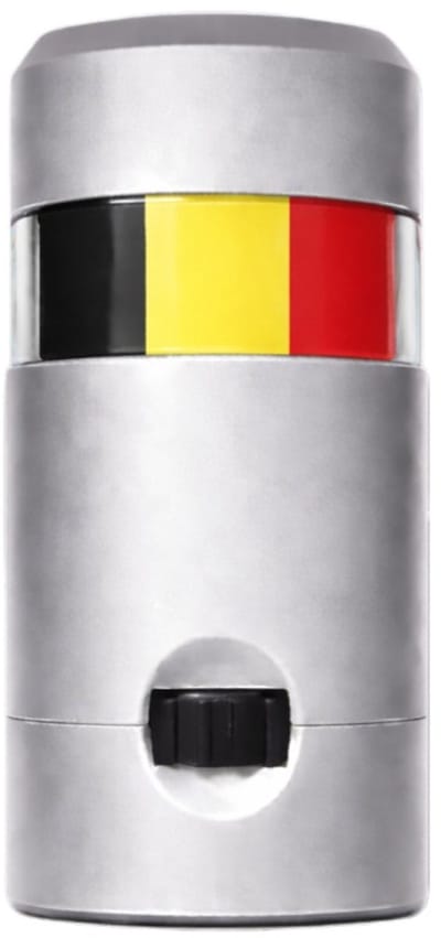 2-delige driekleur stick schminkset - Zwart geel rood - gezicht en lichaam schmink - feest en sport aanmoedigingsaccessoire