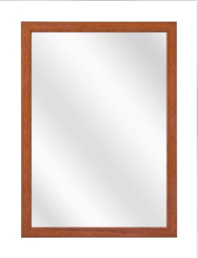 Spiegel met Vlakke Houten Lijst - Kersen - 50 x 60 cm