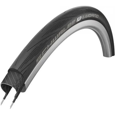 Buitenband Schwalbe Lugano II Endurance Reinforced Tread 700 xî 25C / 25-622mm - zwart