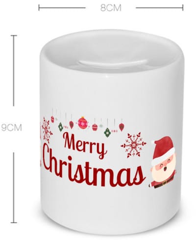 Akyol - kerst merry christmas kerstman Spaarpot - Kerstmis - kerst beker - winter - kerst - christmas - kerst cadeau - 350 ML inhoud