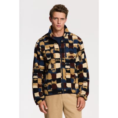Shiwi Lee Geo Quilt Teddy Jacket Red Earth Geo Quilt Maat: M | Lichte Jassen Outlet | Heren | Zwart