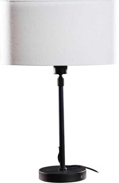 QAZQA parte shade - Moderne Tafellamp met kap - 1 lichts - H 68 cm - Zwart - Woonkamer | Slaapkamer | Keuken