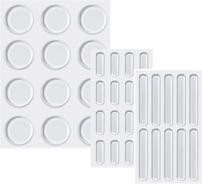 Elastic Buffers 38pcs - Transparante Rubber Voetjes, Zelfklevende Dempers, Antislip Deurstopper voor Meubels, Kasten, Deuren en Elektronische Producten