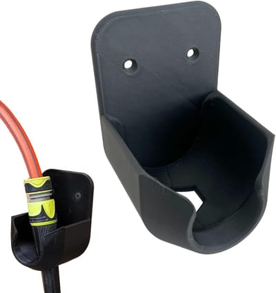 Tuinslang Wandhouder - Slang Organizer - Tuin Opbergen - Met Drainagegaten - 12 x 9 x 8 cm - Zwart