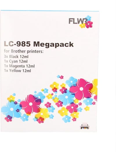 FLWR - Cartridges / Brother LC-985 Megapack / / Geschikt voor Brother