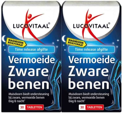 Lucovitaal Magnesium Vermoeide Zware Benen - 2 x 30 tabletten - Voordeelverpakking