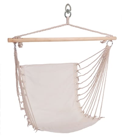 Haushalt 62660 - Hangstoel /hangende stoel - Beige - 100 x 60 cm - Hangmat hangstoelen