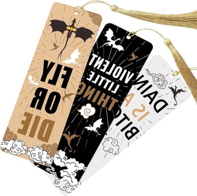 Dailygoods- Bladwijzers Set van 3 - Draken Acryl - Unieke Bladwijzers - Pagina Markeringen - Cadeaus voor Boekenliefhebbers - Coole Bladwijzers - Boekenleggers
