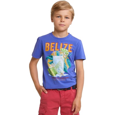 River Woods Normal Fit Basic T-shirt Short Sleeves Reef Blue Size: 4 | T-shirts Outlet | Unisex | Blauw