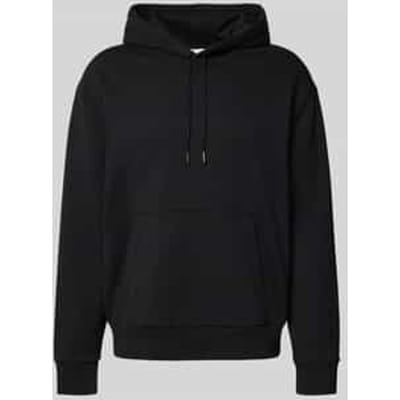 Hoodie met labelstitching
