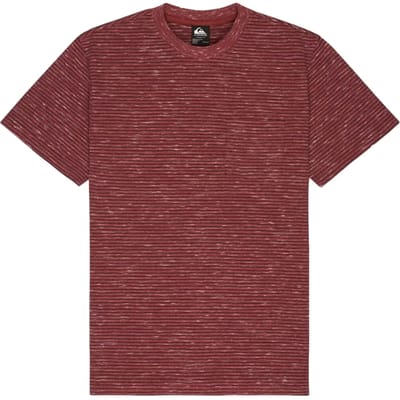 Quiksilver Lopaz Striped T-shirt Met Korte Mouwen Rood S Man