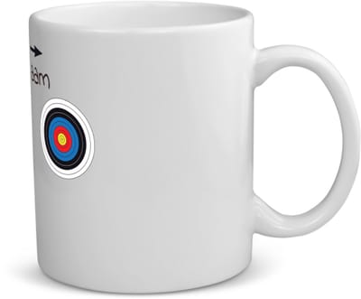 Akyol - boogschieten met naam - koffiemok - theemok - Sport - boogschieters - cadeau - verjaardag - geschenk - gepersonaliseerde jongens en meisjes - 350 ML inhoud