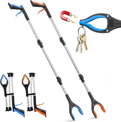 Grijper Gereedschap - Pak Hulp - Zaken Oppakken - Opvouwbaar 360 Graden - 43 Inch - Zwart