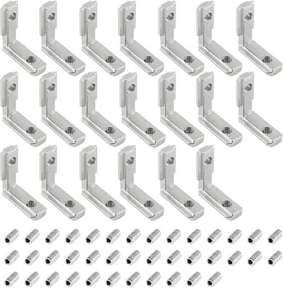 Aluminium Hoeken Profielen 2020 Groef 6 M5 T-Sleuf 90° L-Vorm Klemmen Binnenhoekverbinding