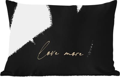 Buitenkussens - Tuin - Tekst - Abstract - Love more - Quotes - 50x30 cm