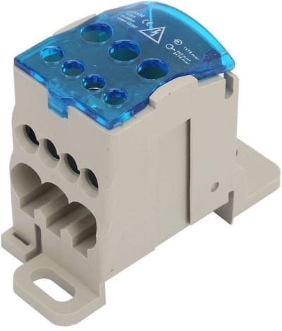 Dailygoody - Electrical junction box - Terminal block - Vlamvertragend - Zwart - Hoogwaardige connector - Betrouwbaar voor elektrische toepassingen -