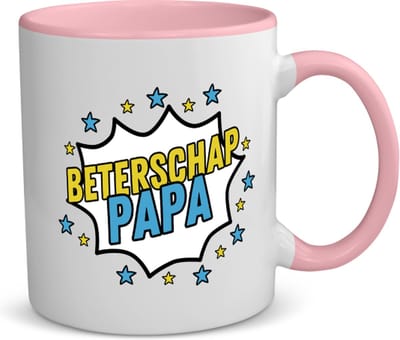 Akyol - beterschap papa koffiemok - theemok - roze - Beterschap - een papa die ziek is of iets gebroken heeft - cadeau voor zieke vader - ziek - koorts - snel beter worden - cadeau - beterschap cadeau - kado - gift - geschenk - 350 ML inhoud