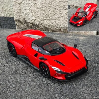 1:22 Daytona Sp3 Supercar Legering Auto Diecasts & Speelgoed Voertuigen Metalen Speelgoed Auto Model Geluid Licht Collectie Kinder Speelgoed