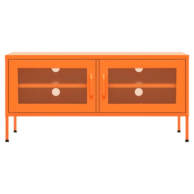 vidaXL - Tv-meubel - 105x35x50 - cm - staal - oranje