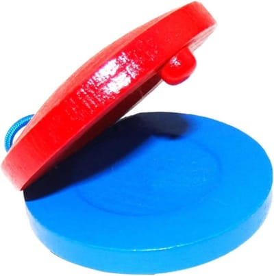 Houten Castagnetten - Hand Percussie Instrument - Muziek Leren - Stevig Houten Ontwerp - 55 x 55 cm - Niet gespecificeerd