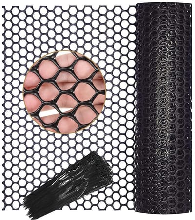 Hexagonale Wicker voor Tuin en Balkon, Beschermnet voor Planten, Kippen en Konijnen, 0.4 m x 6 m