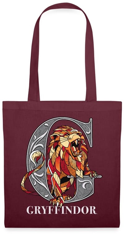 Harry Potter Gryffindor Coat of Arms Monochrome Tas Van Stof Schoudertas