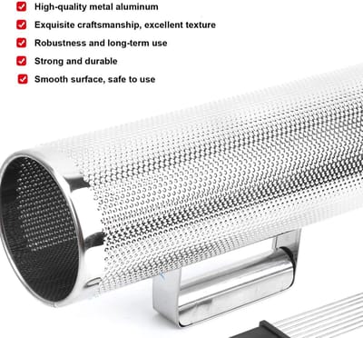 Dailygoods- Guiro Lichtgewicht - Metalen Shaker - Percussie-instrument - Duurzaam - Heldere Geluid - Uniek Ritselend Effect