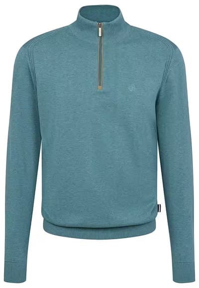Bugatti trui Troyer - Turquoise - Maat 3XL