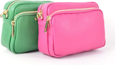 Giuliano schoudertas Clover - Fuchsia - Dames - Made in Italy