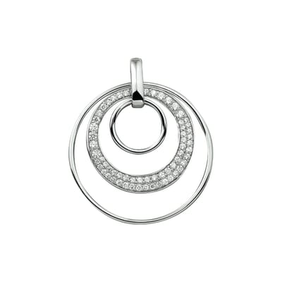 The Jewelry Collection Hanger Zirkonia - Zilver