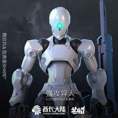 Sheik Mainland 3min-A 1/18 Xenostrike Sci-Fi Actiefiguur Hoge Beweeglijkheid Soldaat Model Speelgoed Doe-het-zelf Montageset Bureau Decoratie W145298WW-