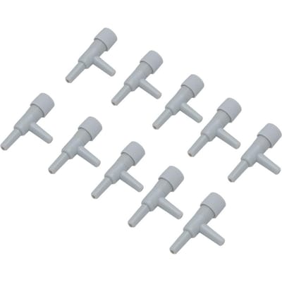20 STUKS Grijs ABS Plastic Aquarium Vissenkom Slang Verstelbare Luchtleiding Slang Volume Debiet Regelventielen gray