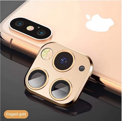 LuxeBass Lens Cover geschikt voor iPhone 11 Pro Max Camera Lens Glass Protector - Goud